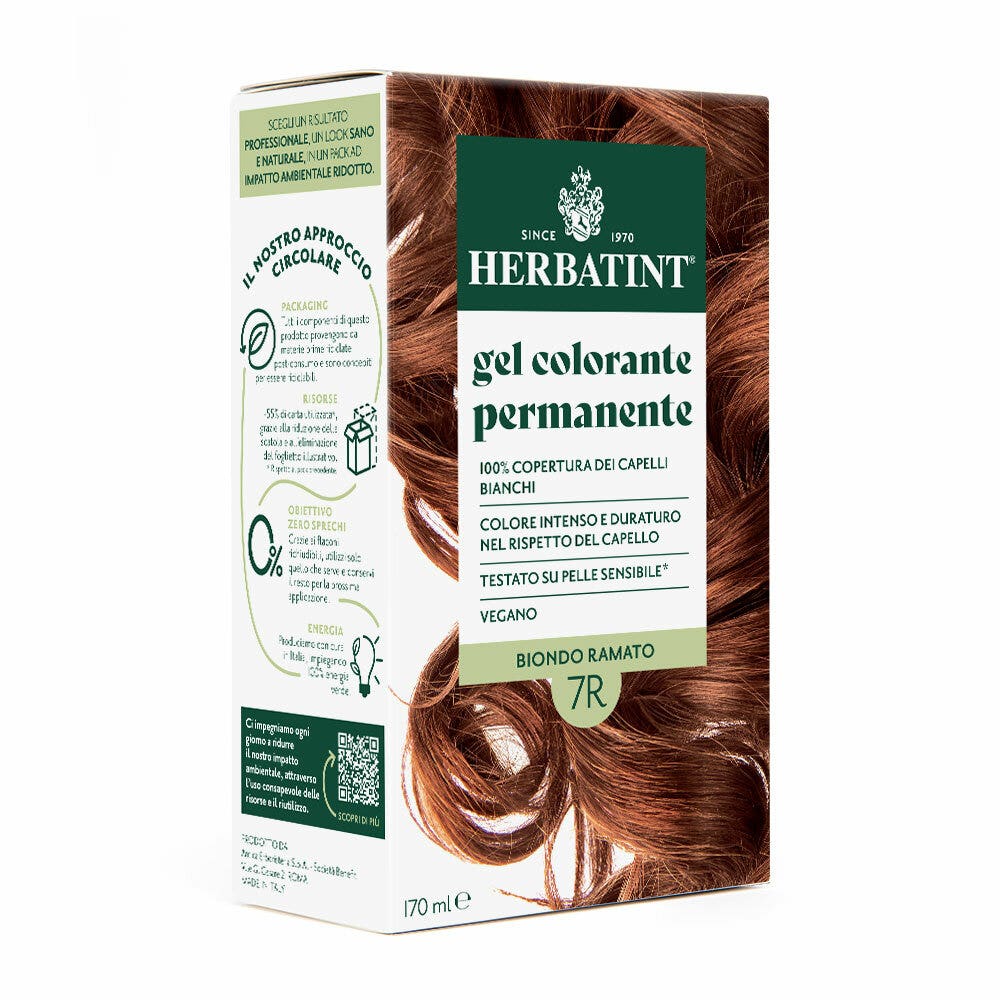 Herbatint Tintura Per Capelli Gel Permanente 7R Biondo Ramato 170ml