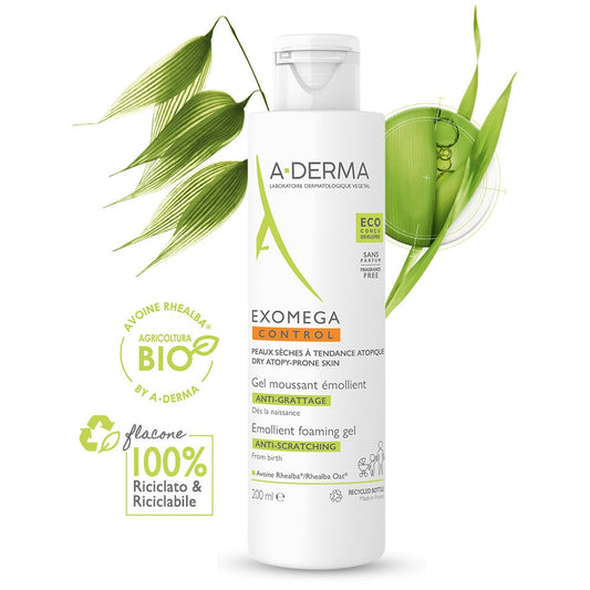 A-Derma Exomega Control Gel Detergente Emolliente 200ml