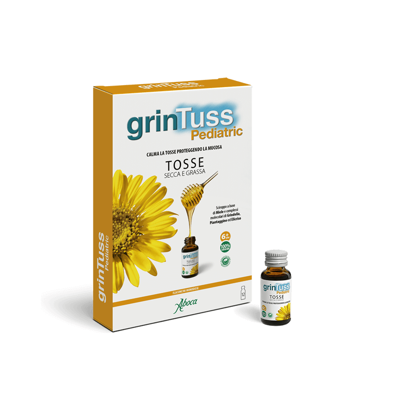 Aboca grintuss Pediatric sciroppo 12 flaconcini