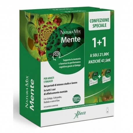Aboca Natura Mix Advanced Mente 10+10 flaconcini