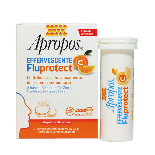 Apropos Effervescente C Fluprotect 20 compresse per Difese Immunitarie