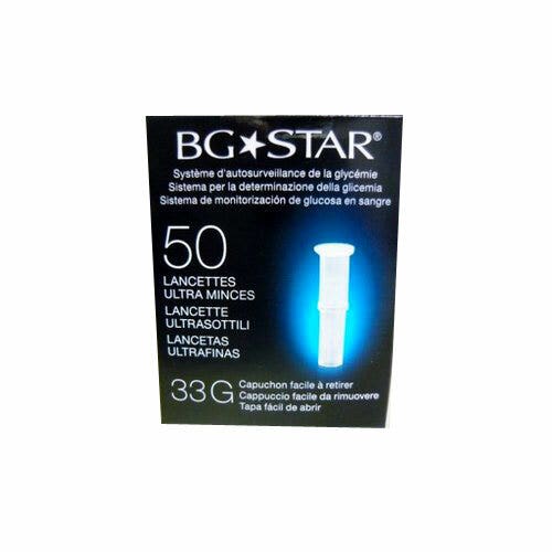Lancette Pungidito Bgstar Gauge 33 50 Pezzi Per Misuratore Glicemia Mystar Extra