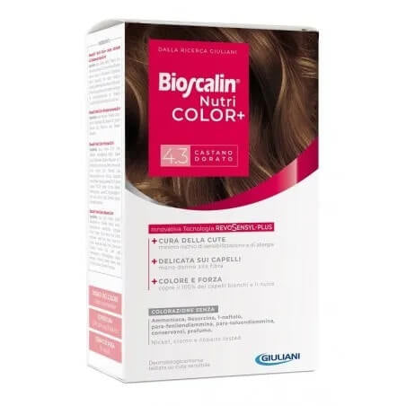 Bioscalin NutriColor Plus Colorazione Permanente 4.3 Castano Dorato