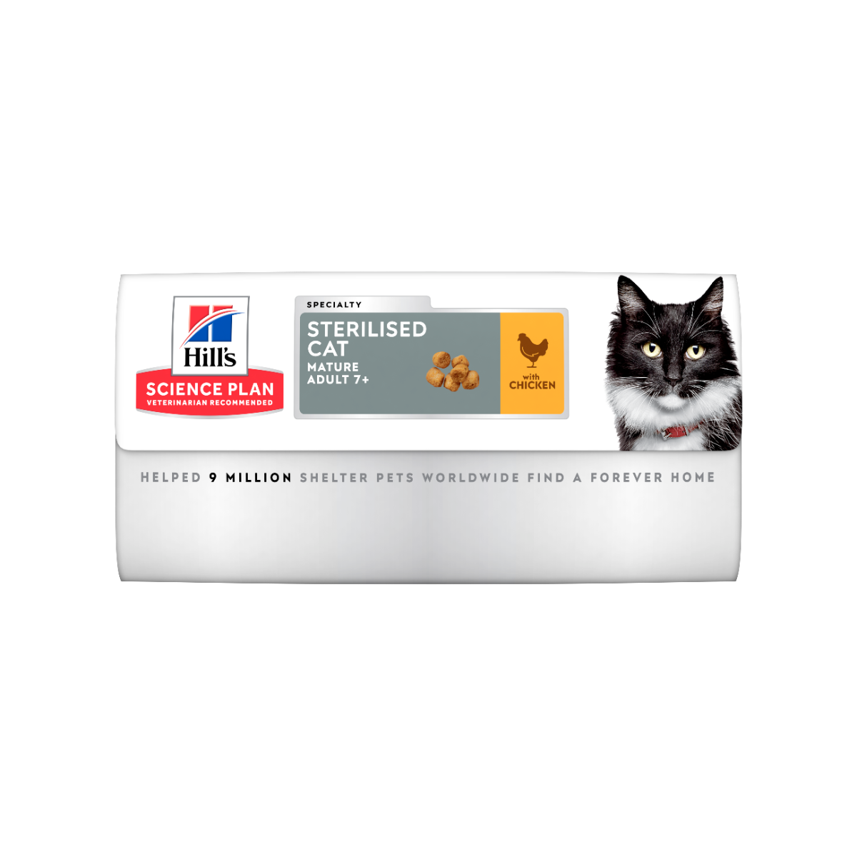 Hill's Science Plan Mature Adult 7+ Sterilised Cat Alimento Per Gatti Al Pollo Sacco 1,5kg