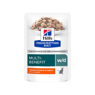 Hill's Prescription Diet W/D Multi-Benefit Alimento Per Gatti Con Pollo 85g