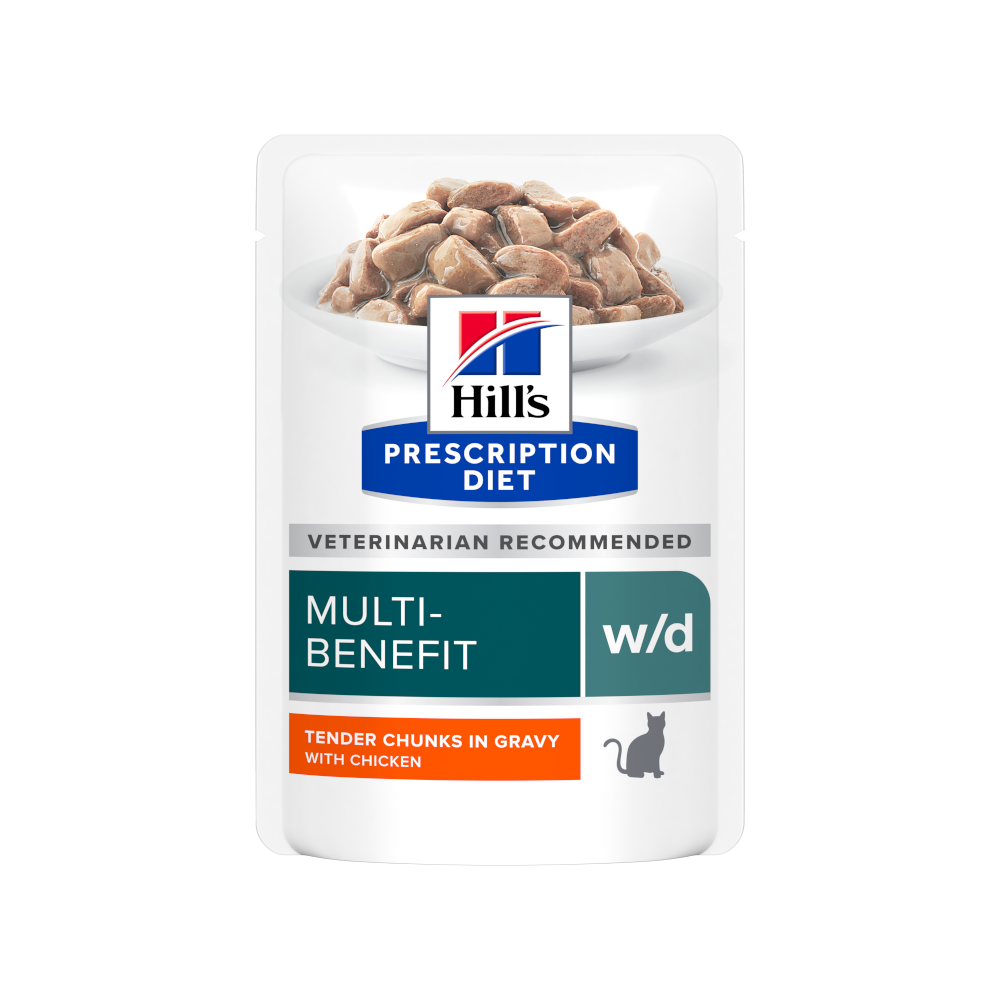 Hill's Prescription Diet W/D Multi-Benefit Alimento Per Gatti Con Pollo 85g