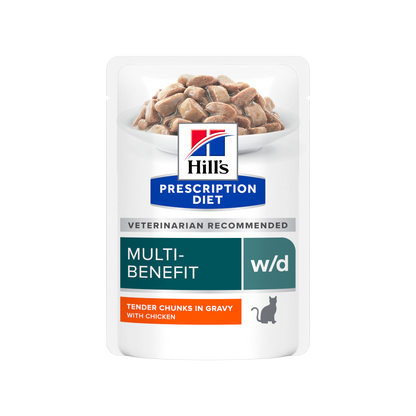 Hill's Prescription Diet W/D Multi-Benefit Alimento Per Gatti Con Pollo 85g