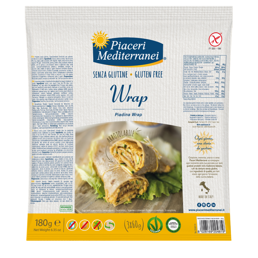 Piaceri Medit Piadina Wrap180g