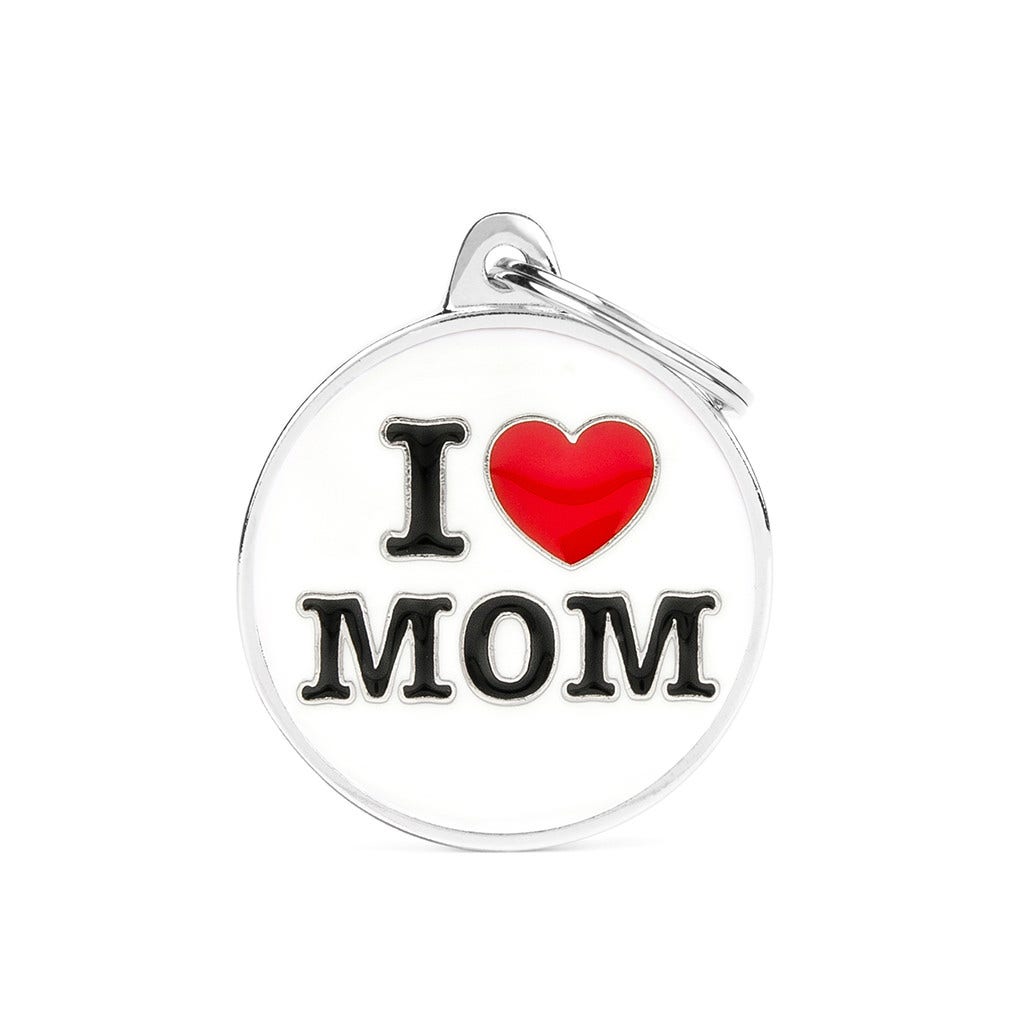Medaglietta Per Cani E Gatti I Love Mom