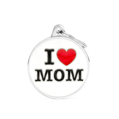 Medaglietta Per Cani E Gatti I Love Mom