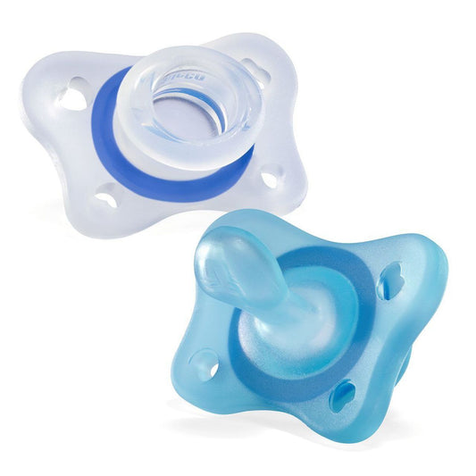 Chicco Gommottino PhysioForma Silicone 2-6 mesi 2 pezzi Celeste