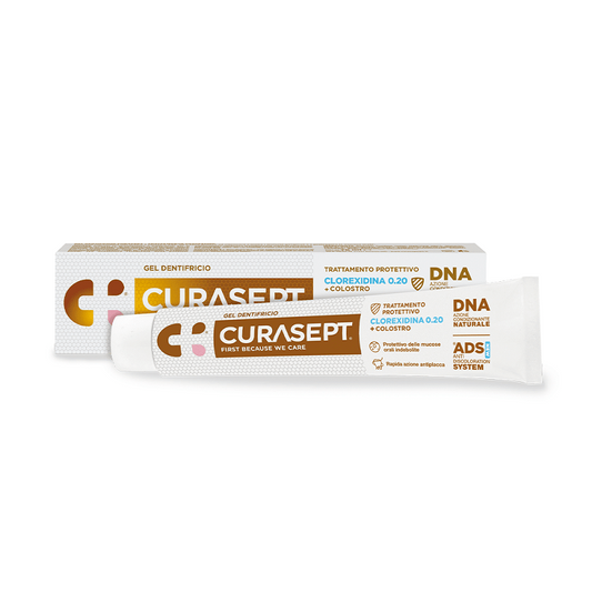 Curasept ADS-DNA Dentifricio Trattamento Protettivo 0.20 Clorexidina + Colostro 75ml