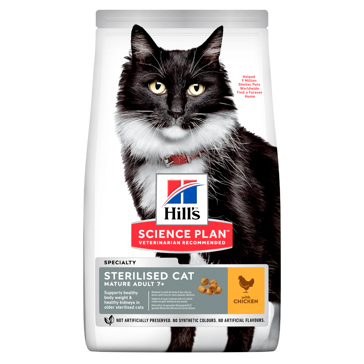Hill's Science Plan Mature Adult 7+ Sterilised Cat Alimento Per Gatti Al Pollo 300g