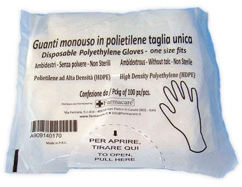 Guanto Mon Pvc Tg Unica 100pz