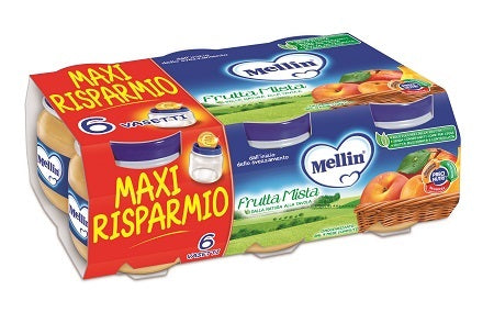 Mellin Omog Frutta Mista6x100g