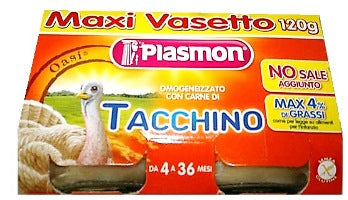 Plasmon Omog Tacchino 120gx2pz