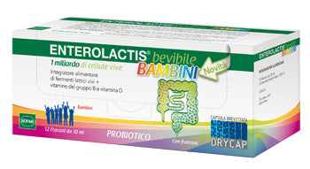 Enterolactis Bevibile Bambini 12 flaconcini