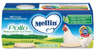 Mellin Omog Pollo 2x120g