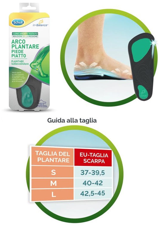 Scholl Plantare In-Balance per Arco Plantare L 2 pezzi