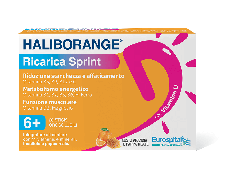 Haliborange Ricarica Sprint 20 Stick Orosolubili