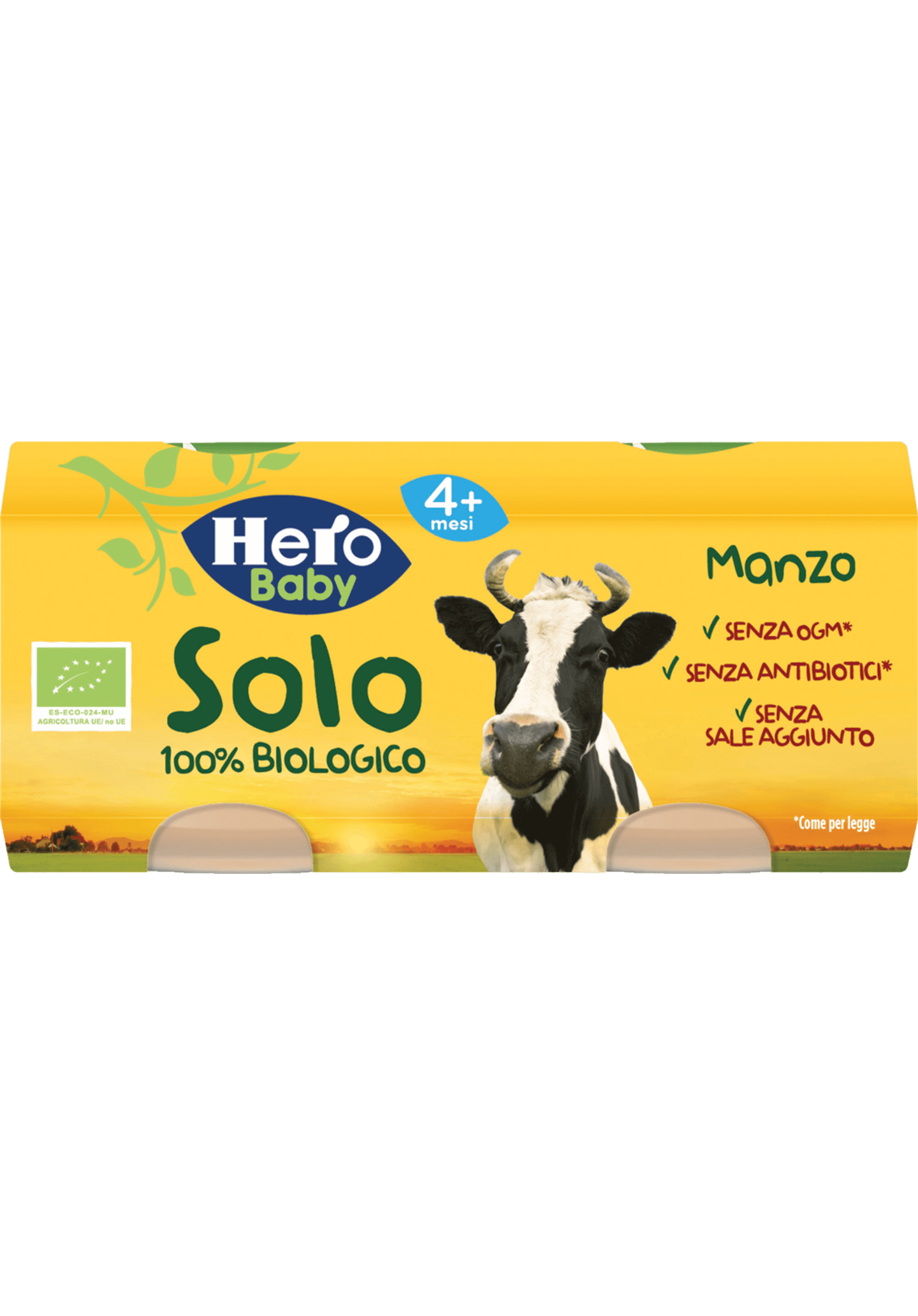 Hero Solo Omogeneizzato Manzo Bio 2x80gr