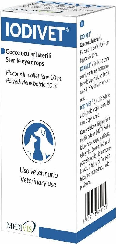 Iodivet Gocce Oculari Sterili Per Cani 10ml
