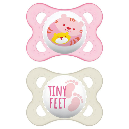 Mam Original 2 Succhietti in Silicone 2-6 Mesi Rosa