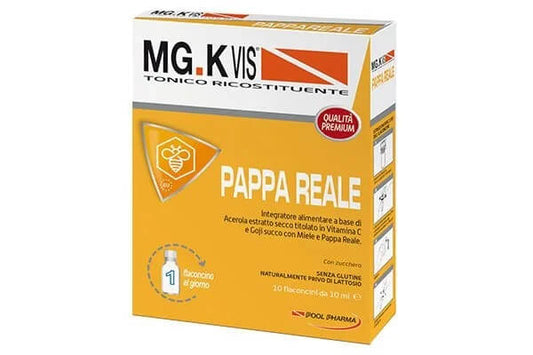 MGK Vis Tonico Ricostituente Pappa Reale 10 flaconcini