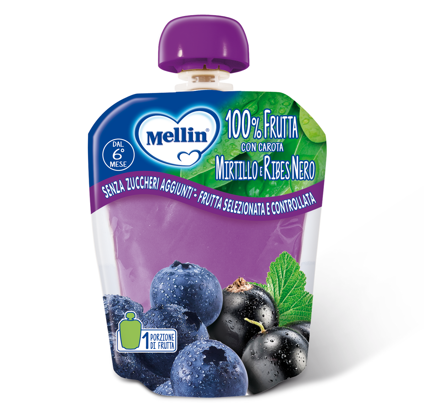 Mellin 100% Mirtillo Ribes 90g