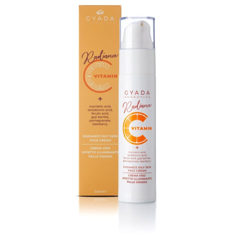 Gyada Crema Viso Illuminante Pelli Grasse Vitamina C 50ml