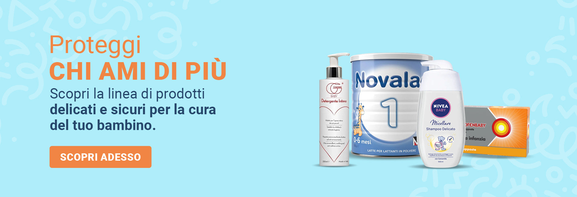 Prodotti dedicati alla cura del bambino