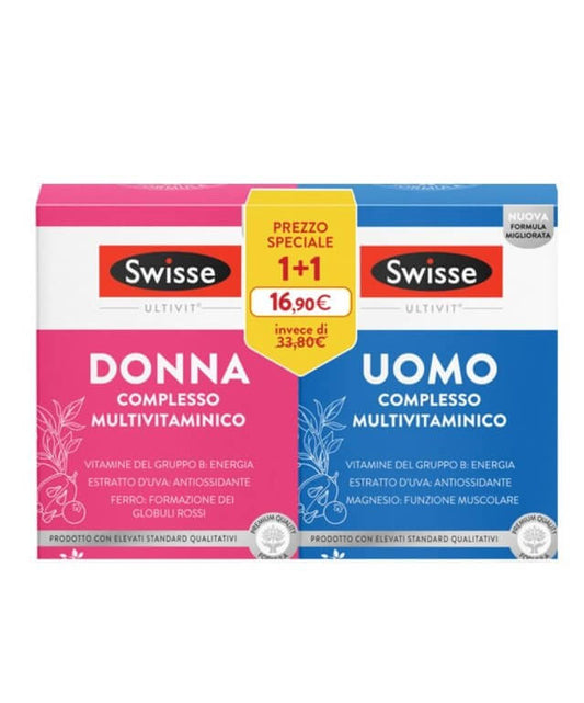 Swisse Multivitaminico Uomo e Donna 30+30 compresse